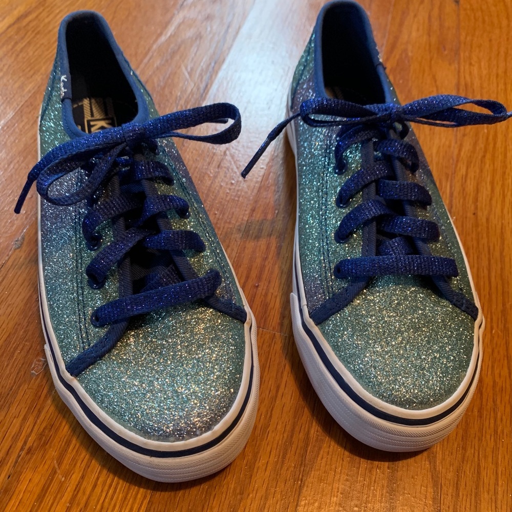 NEW Blue Ombré Glitter Keds Sneakers